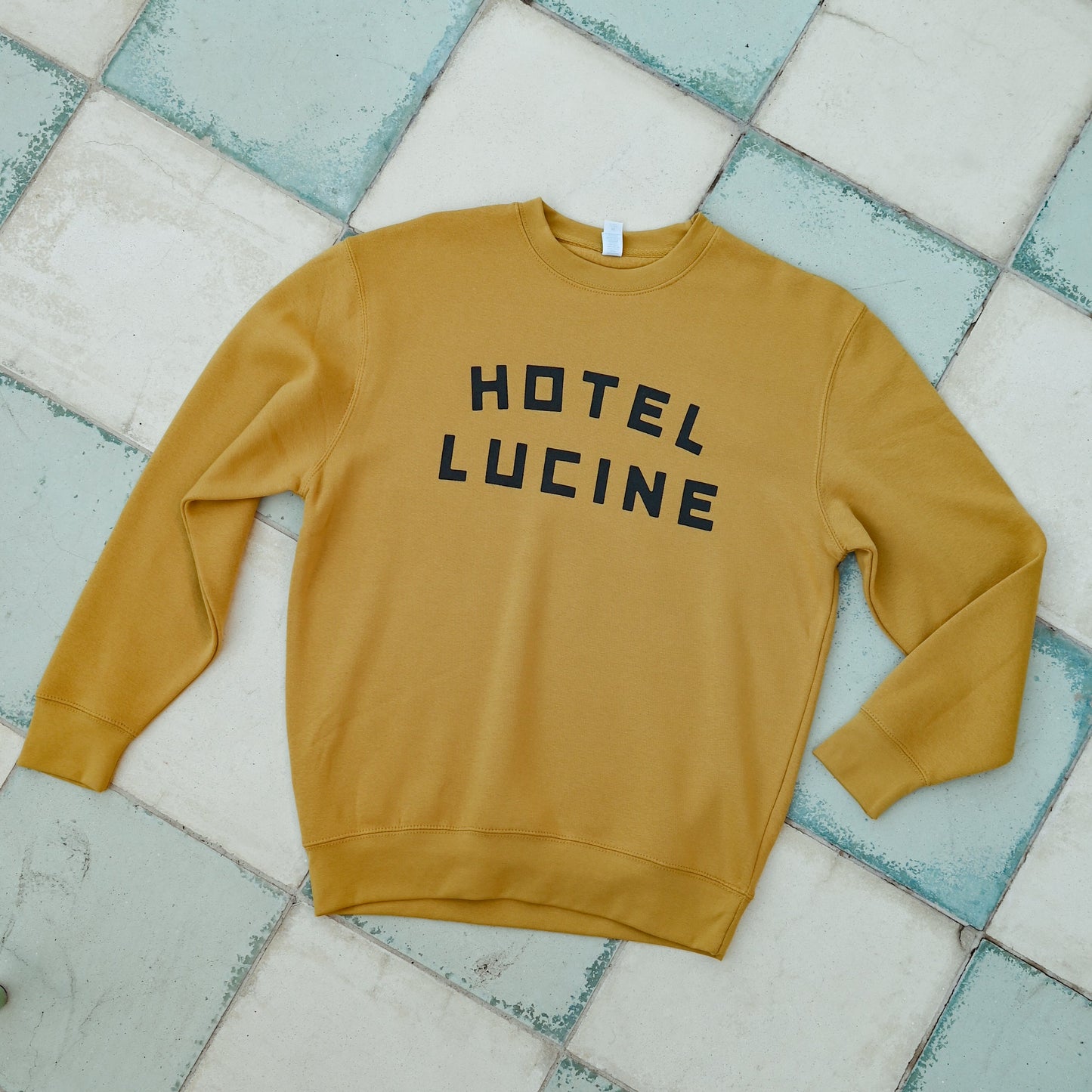Hotel Lucine “Block Font” Crewneck